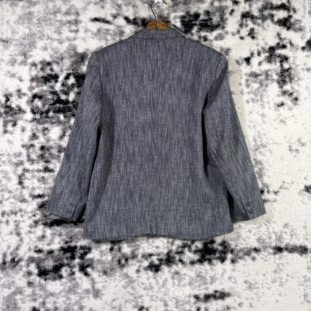 Orvis Wook Silk Blazer Womens Size 12 Woven Tweed Lined Old Money Country South
